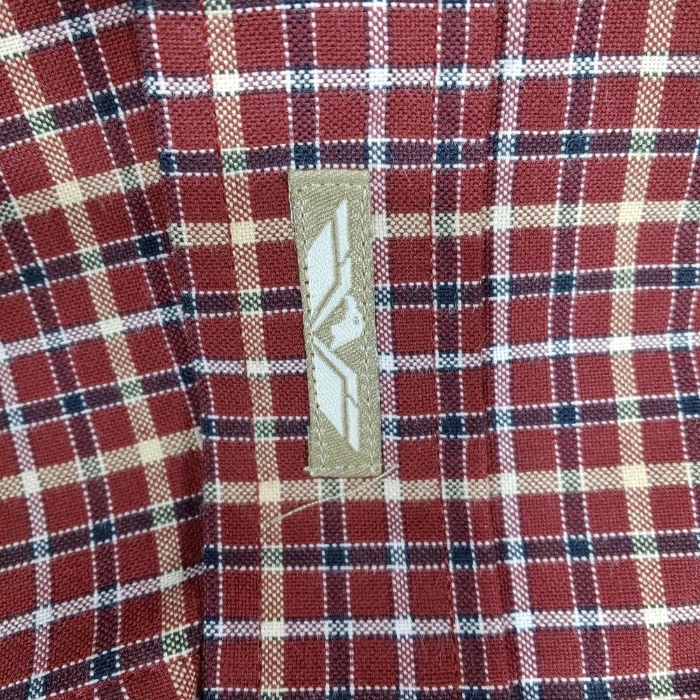 Natural Issue Men's Long Sleeve Button Down XXL PLAID TEAK SHIRT 100% Cotton NWT - Picture 2 of 6